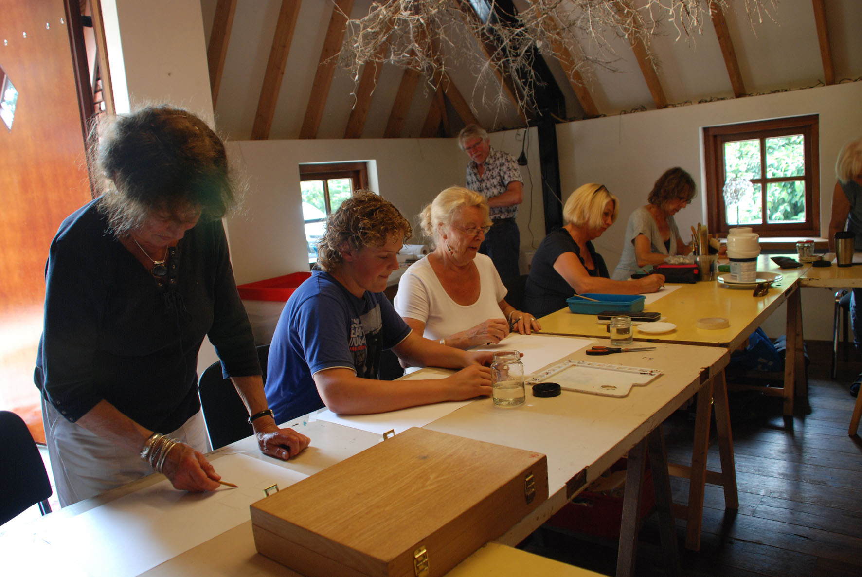 Herfstworkshop: druktechniek Herfstworkshop-druktechniek