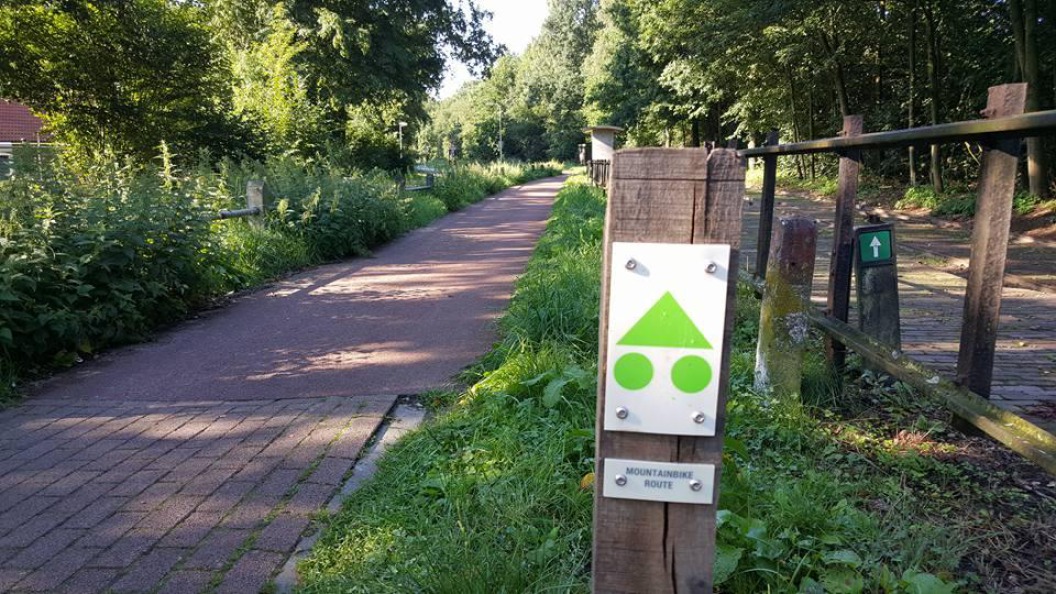 Start groene MTB route Rijssen