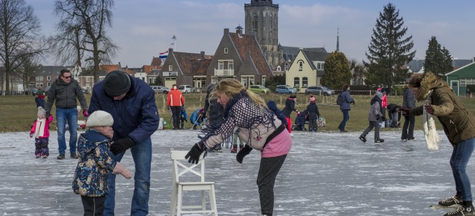 IJspret in de uiterwaarden van de IJssel