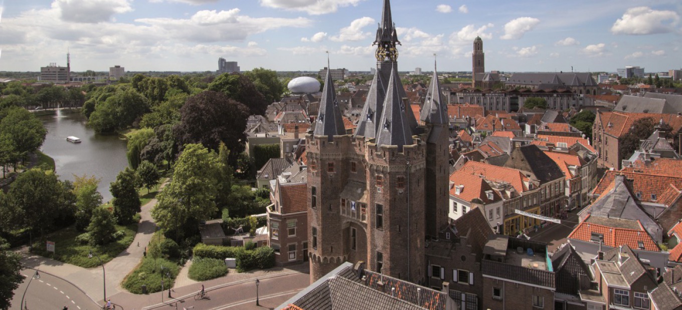 Century-old Sassenpoort in Zwolle