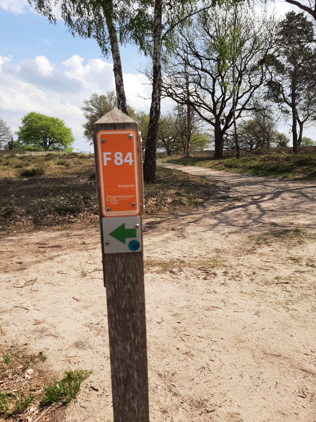 F84, overgang oranje route