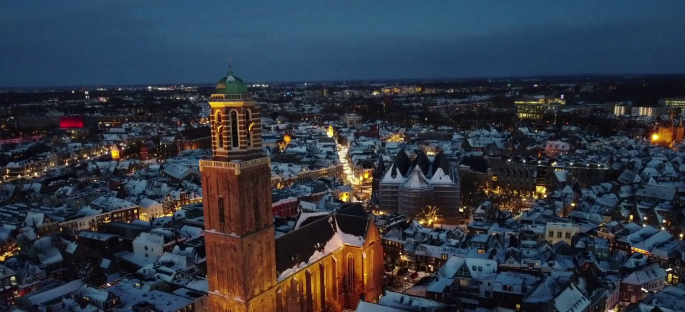 Zwolle in the evening