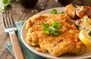 Homemade Breaded German Weiner Schnitzel