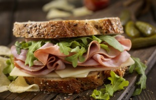 Ham, Swiss and Arugula Sandwich