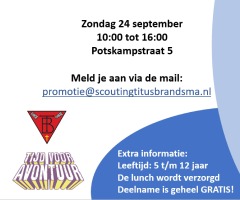 Gratis activiteiten Scouting Titus Brandsma