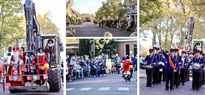 Intocht per kraan, jeep en quads