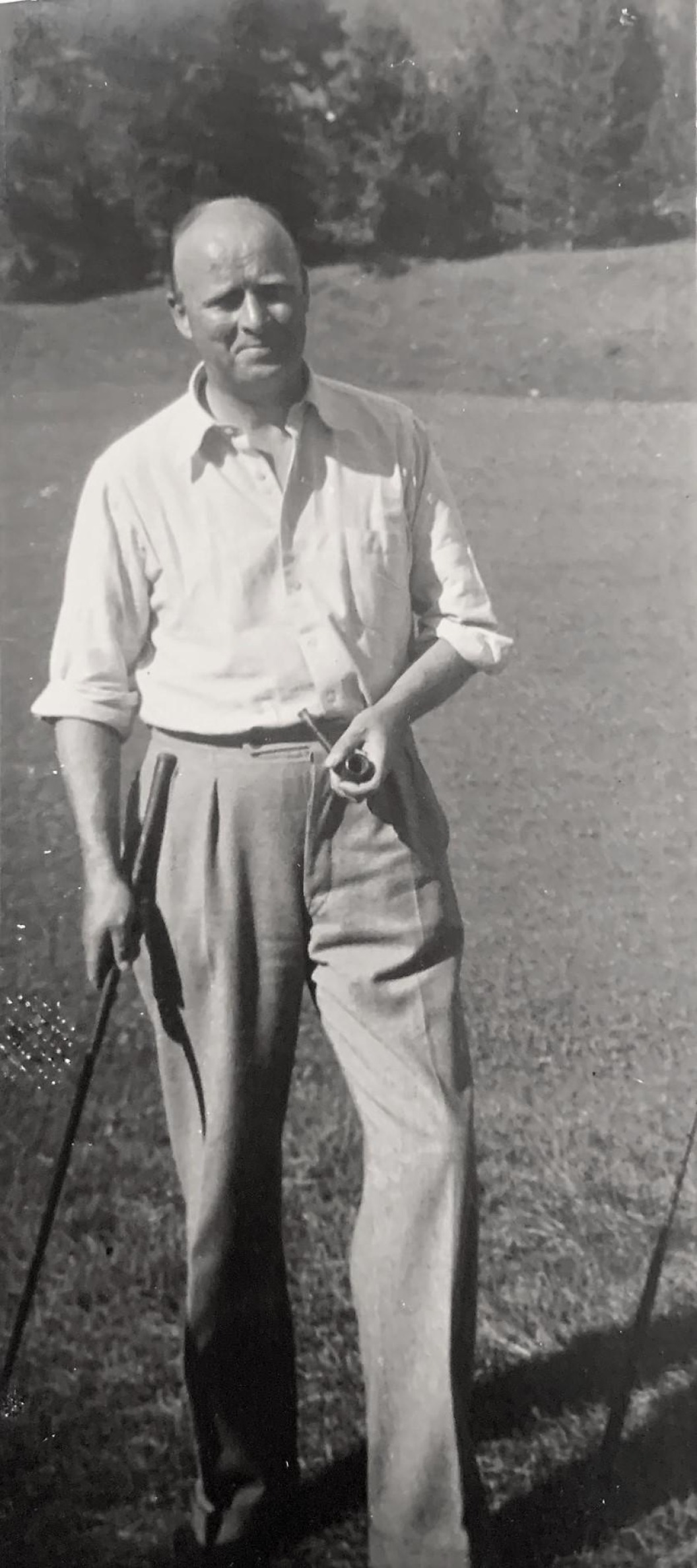 De golfer met de pijp