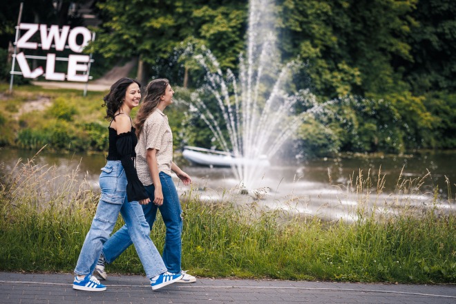 Gezellig met vrienden in Zwolle.