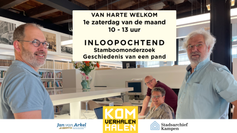 Inloopochtend: Stamboomonderzoek en Historisch onderzoek - Rondleiding