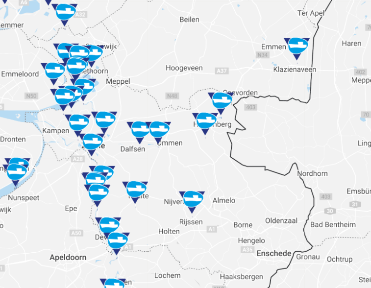 Pontjes in Overijssel voor de fiets