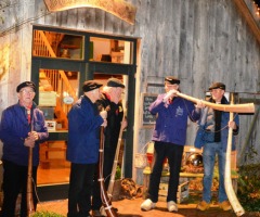 Sterrenwandeling met midwinterhoorn blazen -Duitsland-