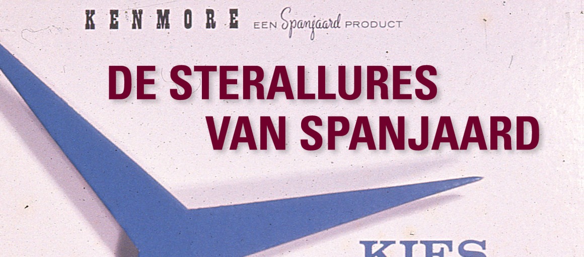 Affiche voor een tentoonstelling 'De Sterallures van Spanjaard' in Museum Bussemakerhuis, 19 okt 2025 - 15 mrt 2026.