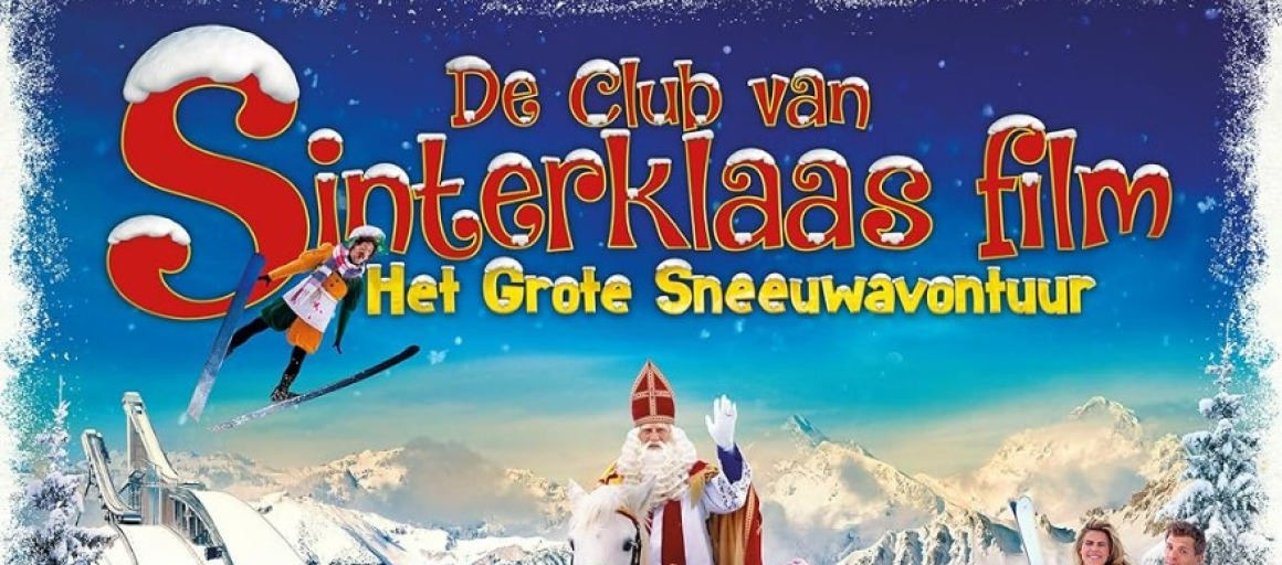 Poster van 'De Club van Sinterklaas film: Het Grote Sneeuwavontuur' met Sinterklaas en sneeuwlandschap.