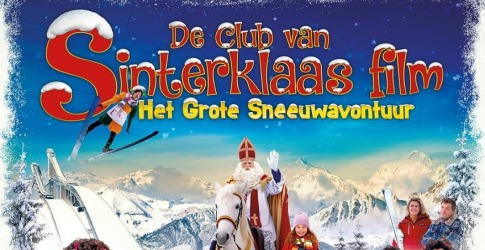 Poster van 'De Club van Sinterklaas film: Het Grote Sneeuwavontuur' met Sinterklaas en sneeuwlandschap.