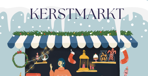Aankondiging van de Kerstmarkt op vrijdag 19 december 2025 in Cultuurhuus Bathmen Braakhekke.
