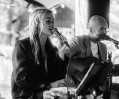 Huiskamerconcert door Frank en Sanne