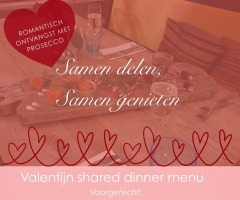 Valentijn shared dinner menu