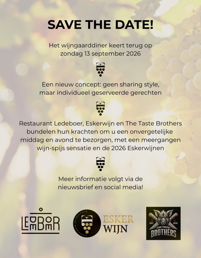 poster wijngaarddiner