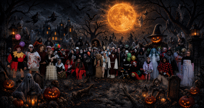 Hallowieje 2026 - Trick or Treat, Heksenmarkt, Spooktocht