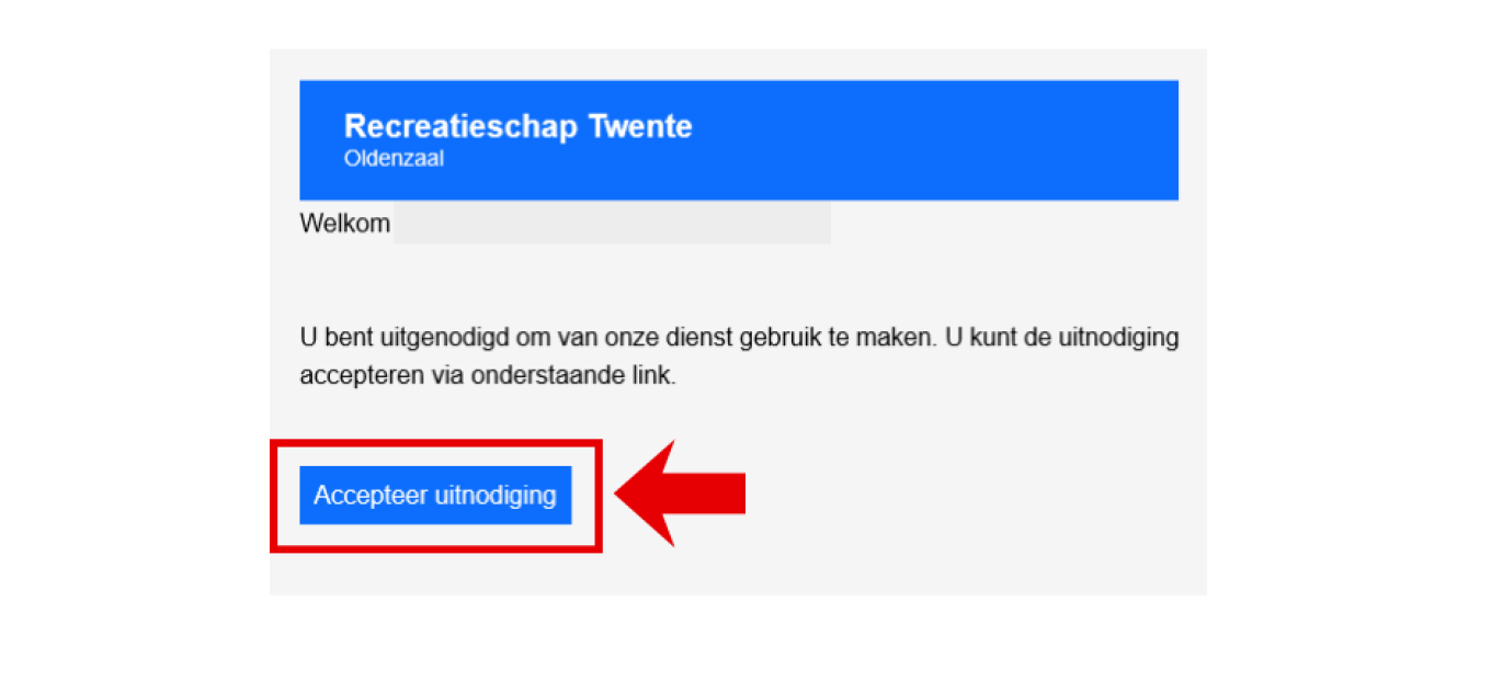 Accepteer uitnodiging