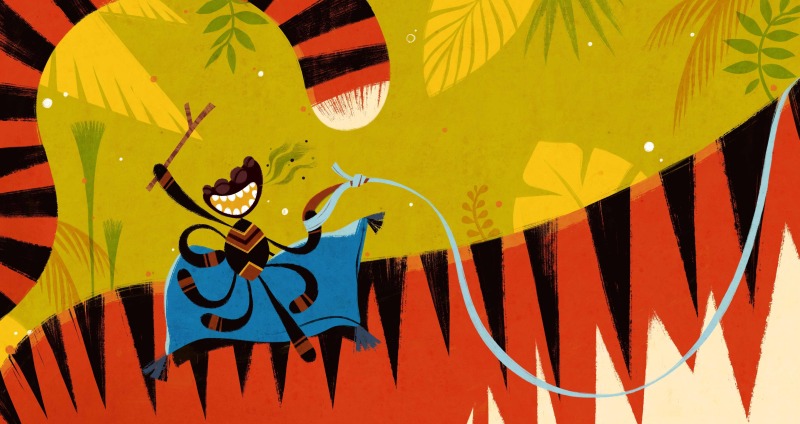 Anansi de Spin en de Gulzige Tijger (3+)
