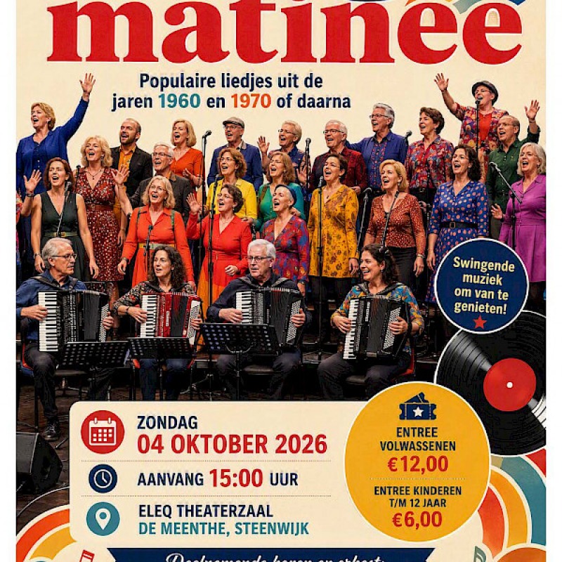 Zang Matinee - Vocal group In Between, Pop in de Kop & Noordwoldiger Accordeon Orkest