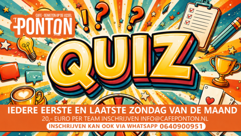 Quizzen bij 't Ponton - Spel