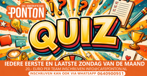 Quizzen bij 't Ponton