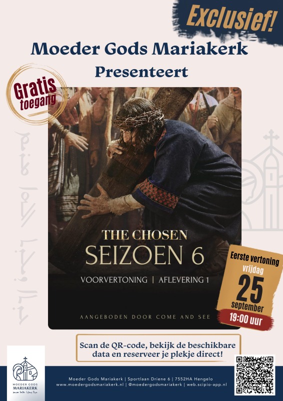 Moeder Gods Mariakerk presenteert The Chosen