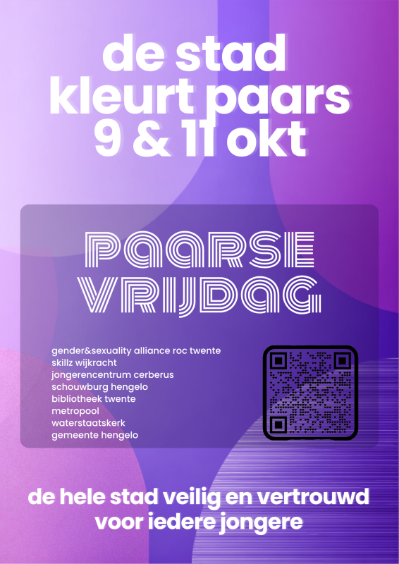De stad kleurt paars