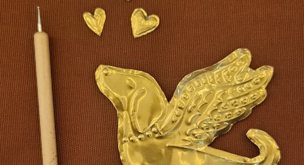 workshop embossing met metaalfolie