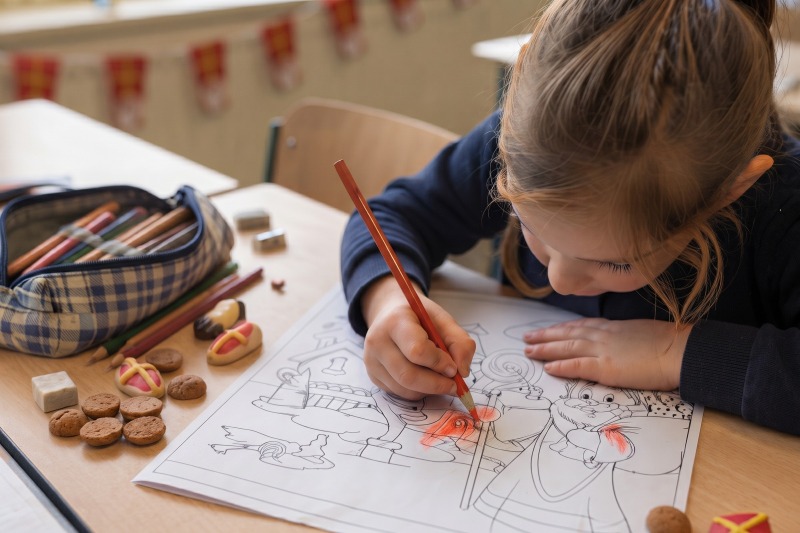 Sinterklaas letterspeurtocht & kleurplaatwedstrijd